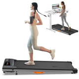 ZUN Under Desk Treadmill with Incline, Pad for Home/Office, Portable Treadmill 2.5HP, W2025P160493