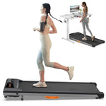 ZUN Under Desk Treadmill with Incline, Pad for Home/Office, Portable Treadmill 2.5HP, 43801086