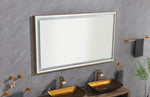 ZUN 72*36 LED Lighted Bathroom Wall Mounted Mirror with High Lumen+Anti-Fog Separately Control W1272111857