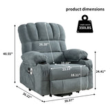 Power Electric massage lift lounge chair, suitable for the elderly, with heating and vibration W1807P298856
