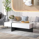 Contemporary Rectangle Design Living Room Furniture, Modern High Gloss Surface Cocktail Table, 01767411