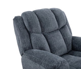 Man Wah Calgary Manual Upholstered Swivel Recliner, Slate B2707P311409