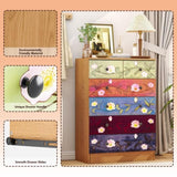 5 Layer 6-Drawer Printed Pattern Dresser Brown 37145381