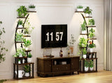 Plant Stand indoor 9-Tiered , 63.6" Tall Plant Stand with 5 Grow Lights, Adjustable Lighting Modes 12507409