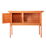 ZUN 36" Single Deck Waterproof Wooden Chicken Coop Hen House Pet Animal Poultry Cage Rabbit Hutch Natura 91435389