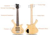 GW101 36in Small Scale Electric Bass Guitar Suit With Mahogany Body SS 31175437