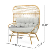 Palos Outdoor Wicker Loveseat - Light Brown N775P191275L