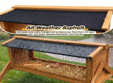 Chicken Nesting Box with Asphalt Roofing, Perch for Coop, Nesting Boxes with Swing, 56678697