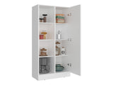 Flovilla Multistorage Cabinet with Shelves And Door for Storage, White B097P474299