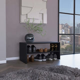 Basic 23" Wide 2-tier shelf Stackable Shoe Rack B070P234325