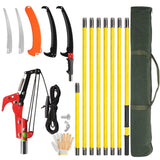 26ft Manual Pole Saw, Lightweight Tree Trimmers Long Handle Pruner Set, Sharp Steel Blade and 19106313