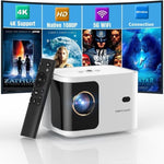 ZUN DBPOWER 5G WiFi Mini Bluetooth Projector 4K Support, 300 ANSI HD 1080P Portable Video Projector, 12804952