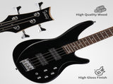 44 Inch GIB 4 String H-H Pickup Laurel Wood Fingerboard Electric Bass Guitar 31608451