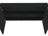 Medicine Cabinet 19.70" H, with 2 Doors, 3 Shelves, 2 Mirrors, Black B097P250836
