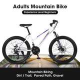 ZUN S26103 26 inch Mountain Bike for Teenagers Girls Women, Shimano 21 Speeds with Dual Disc Brakes and W1856107370