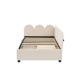 Twin size Upholstered Daybed with 2 Drawers, Velvet Sofabed with Soft Fabric Headboard, No N733P194900A