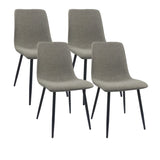 ZUN Dining Chairs Set of 4,Modern Kitchen Dining Room Chairs,Upholstered Dining Accent Chairs in linen 78423096