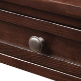 36'' Farmhouse Pine Wood Console Table Entry Sofa Table with 4 Drawers & 1 Storage Shelf for W120290510