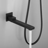 Shower System 10 Inch Square Bathroom Luxury Rain Mixer Shower Combo Set 39909064