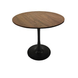 ZUN 31.5" Walnut color Round Dining Table, Tulip Table Kitchen Dining Table 2-4 People with MDF Table W2189131851