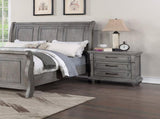 Contemporary Modern Look Antique Gray Oak Finish 1pc Nightstand Storage Space Bedside Table Oak B011P210120