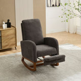 25.4"W Chair for Nursery, High Back Glider Chair with Retractable Footrest, Side Pocket, W3188P282077