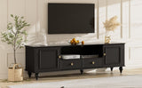 U-Can 70.9'' Modern TV Stand for TVs up to 80 Inches, Entertainment Center with Open Compartment, TV N724P286415B