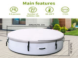 Large tub for 4 to 6 People, Portable Outdoor spa with 150 airjets and 1 Thermal Cover Massage 56228353