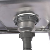 39.3 Stainless Steel Commercial Kitchen Sink Outdoor Sink with 2 Inserts, 3 Slots for Restaurant 99584050