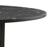 ZUN Imitation Black Marble Grain MDF Tabletop, Inch Round Dining Table for 4, Modern Kitchen Table, W1164P225843