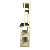 31.5" White and Black color 5-Tier Bakers Rack for Kitchen with Storage, Coffee Bar, Kitchen W1412P230432
