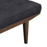Grey and Oak Tufted Bench B062P145488