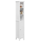 ZUN 66.92" Tall Bathroom Storage Cabinet with Adjustable Shelves,1 Doors Freestanding Cabinet with 01149860