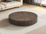 35.43 Inch Modern Round Coffee Table MDF Coffee Table for Living Room,Drum Center Table for W2582P188320