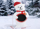 2.5D Polar Bear with Light Ball Christmas Decor 3ft, 54 Warm White LED Animal Dcor, US Plug 5V 6W 39515552