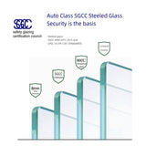 43 in. W * 58 in. H Rise and down rotation shaft door one fixed and one rotation shaft Shower Doors W2965P277734