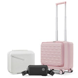 18" Carry On with Front Open Door &Laptop Interlayer, Hard Shell Suitcase Built-In TSA 08080314