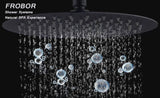 ZUN Shower System Shower Faucet Combo Set Wall Mounted with 10" Rainfall Shower Head and handheld shower T3177P269094