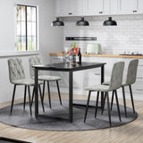 Dining Chairs Set of 4, Modern Kitchen Dining Room Chairs, Velvet Dining Chair Upholstered Cushion W578P191315