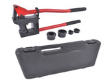 Red Manual Knockout Hole Punch Driver Kits Lever Sheet Metal Stud Punch with Dies for Pipe Sizes 49253476