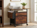 File Cabinets, Storage Cabinets for Hanging Files Letter/Legal/F4/A4 Size, Rust 38829381