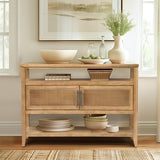 2 Door Storage Console Table B035P256575