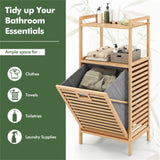2-Tier Tilt out Laundry Hamper 18" x 13 x 38 85536027