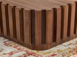 Modern 35.43 inch Handcraft Drum Table Square Table for Living Room,Small Wooden W2582P360254