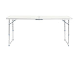 120 x 60 x 70 4Ft Portable Multipurpose Folding Table White 36974880