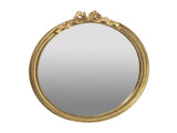 30" x 32.1" Round Decorative Wood Frame Wall Mirror W2078P288164