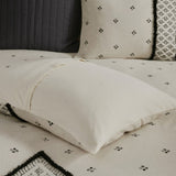 ZUN 3 Piece Flax and Cotton Blended Duvet Cover Set B03596486