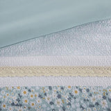 King/Cal King 5 Piece Seersucker Comforter Set with Throw Pillows B035128847