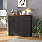 Farmhouse Black Double Tilt Out Trash for 20 Gallon Trash Cans, Free Standing Recycling 29423992