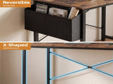 47" Home Office Desk for Small Spaces, Computer Desk with Storage Bag & Hook, Modern Simple Style 41256887